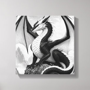 Toile Dragon de la Flamme de l'Ombre