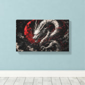 Toile Dragon de la Lune de Sang (Insitu (Plancher de Bois))