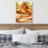 Toile Dragon de lecture cosy (Insitu(Chambre))