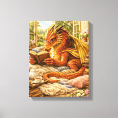 Toile Dragon de lecture cosy (Recto)