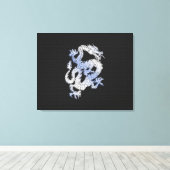 Toile Dragon de style Chrome sur la peau de serpent noir (Insitu (Plancher de Bois))