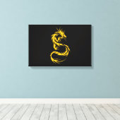 Toile Dragon d'or (Insitu (Plancher de Bois))