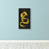 Toile Dragon d'or (Insitu (Plancher de Bois))