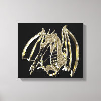 Dragon d'or feu respirant Dragon