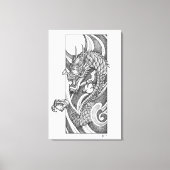Toile Dragon Dotwork Ryu (Recto)