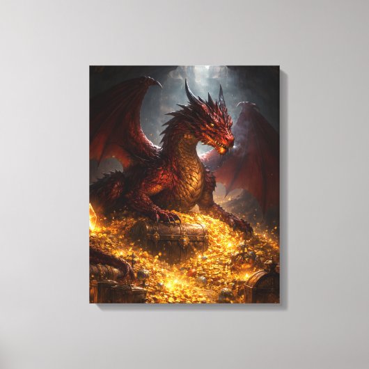 Toile Dragon du Trésor Caché (Recto)