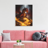 Toile Dragon du Trésor Caché (Insitu(Salon))