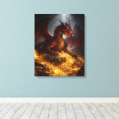Toile Dragon du Trésor Caché (Insitu (Plancher de Bois))