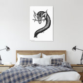 Toile Dragon en style tatouage (Insitu(Chambre))