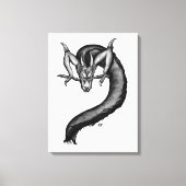 Toile Dragon en style tatouage (Recto)