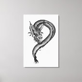Toile Dragon en style tatouage (Recto)