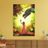 Toile Dragon et fille (Insitu(Salon))