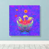 Toile Dragon Étoile (Insitu (Plancher de Bois))