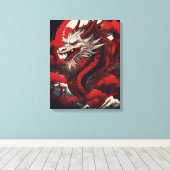 Toile Dragon japonais fantôme (Insitu (Plancher de Bois))