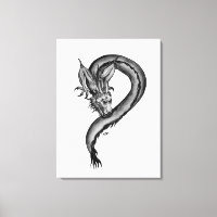 Dragon noir et blanc