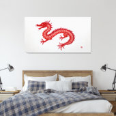 Toile Dragon Rouge (Insitu(Chambre))