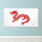 Toile Dragon Rouge (Insitu (Plancher de Bois))