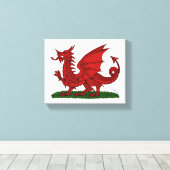 Toile Dragon rouge du Pays de Galles (Insitu (Plancher de Bois))