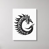 Toile Dragon Styled Letter C, Dragon Alphabet, Monogram (Recto)