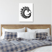 Toile Dragon Styled Letter C, Dragon Alphabet, Monogram (Insitu(Chambre))