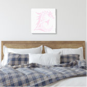 Toile Dragon Styled Letter E, Dragon Alphabet, Monogram (Insitu(Chambre))