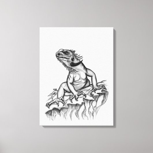 Toile Dragon sur la Roche (Recto)