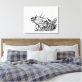 Toile Dragon sur la Roche (Insitu(Chambre))