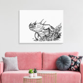 Toile Dragon sur la Roche (Insitu(Salon))