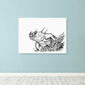 Toile Dragon sur le rocher (Insitu (Plancher de Bois))