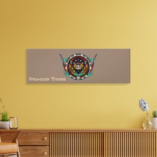 Toile Dragon Twins (Insitu(Salon))