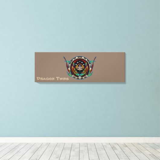 Toile Dragon Twins (Insitu (Plancher de Bois))