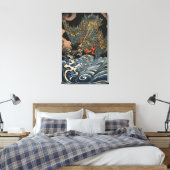 Toile Dragon vintage en mer (Insitu(Chambre))