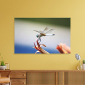 Toile Dragonfly Close Photo Wall Art (Insitu(Salon))
