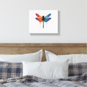 Toile Dragonfly cool sur la libellule peinte en couleur (Insitu(Chambre))