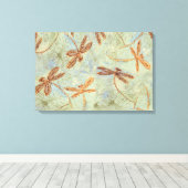 Toile Dragonfly Dance Gold (Insitu (Plancher de Bois))