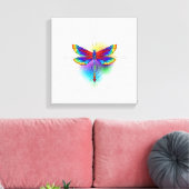 Toile Dragonfly en arc-en-ciel (Insitu(Salon))