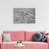 Toile Dragonfly en noir et blanc (Insitu(Salon))