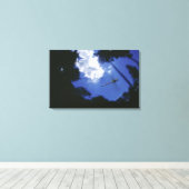 Toile Dragonfly en vol, ailes de battant (Insitu (Plancher de Bois))