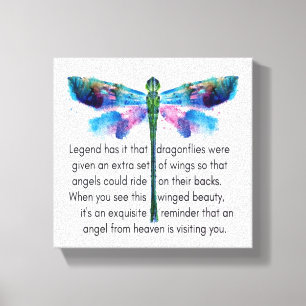 Toile Dragonfly et Angels