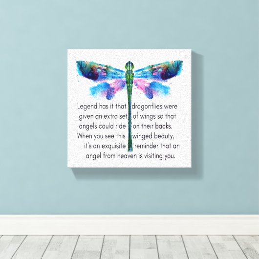 Toile Dragonfly et Angles (Insitu (Plancher de Bois))