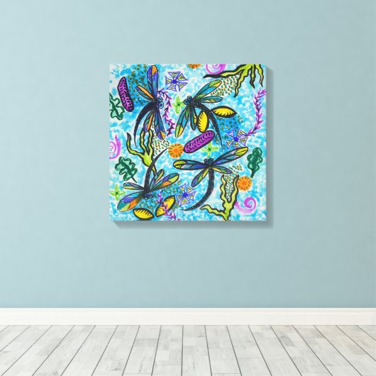 Toile Dragonfly Fantasy  (Insitu (Plancher de Bois))