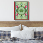 Toile Dragonfly Rouge sur le Fruit de Dogwood Abstrait (Insitu(Chambre))