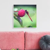 Toile Dragonfly rouge sur les fruits de bois de chien Fe (Insitu(Salon))