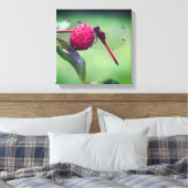 Toile Dragonfly rouge sur les fruits de bois de chien Fe (Insitu(Chambre))
