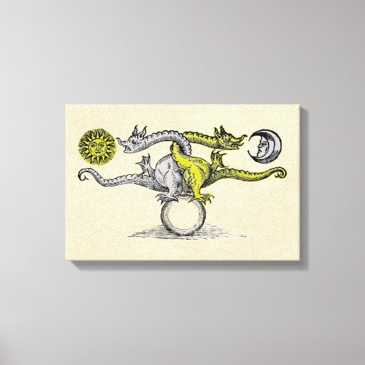 Toile Dragons d'or et d'argent (Recto)