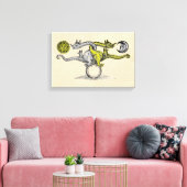 Toile Dragons d'or et d'argent (Insitu(Salon))