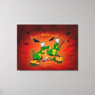 Toile Dragons - Joy Halloween ! Aujourd'hui je vais cuis
