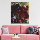 Toile Dramatic Burgundy Floral Canvas (Insitu(Salon))