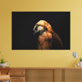 Toile Dramatic Low Key Portrait of a Majestic Hawk (Insitu(Salon))