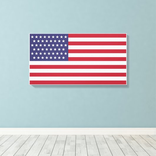 Toile Drapeau 51 étoiles des États-Unis d'Amérique (État (Insitu (Plancher de Bois))